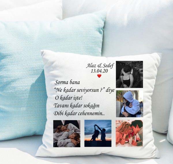 Kişiye Özel Çift Yastığı