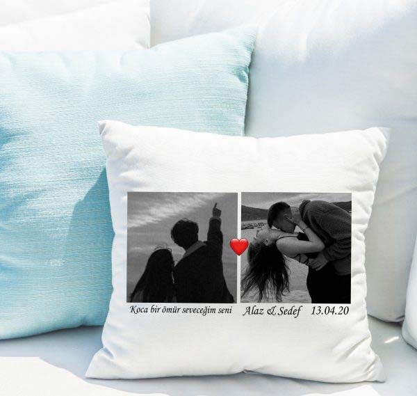 Kişiye Özel Çift Yastığı