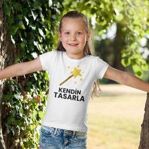 Kişiye Özel Kız Çocuk Tişört Tasarla