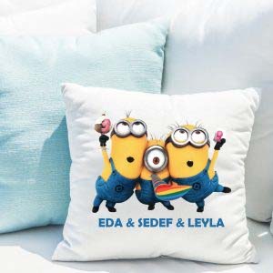 Kişiye Özel Minions Tasarımlı Best Friend Yastık