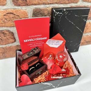 Sevgililere Özel Gold Çift Alyans Set