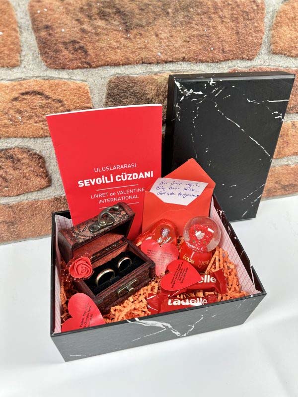 Sevgililere Özel Gold Çift Alyans Set