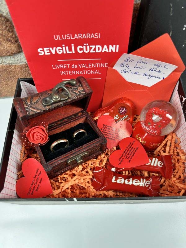 Sevgililere Özel Gold Çift Alyans Set - Görsel 3