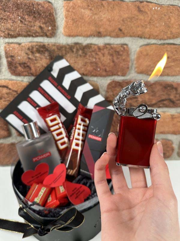 Sevgililer Gününe Özel Ejderha Çakmaklı Erkek Set - Görsel 3