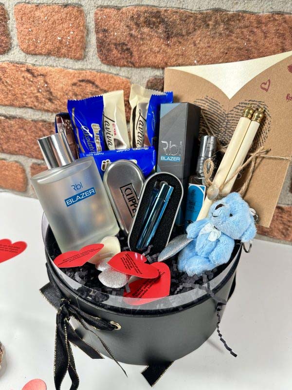 Sevgililer Gününe Özel Mavi Clipper Çakmaklı Erkek Set - Görsel 4