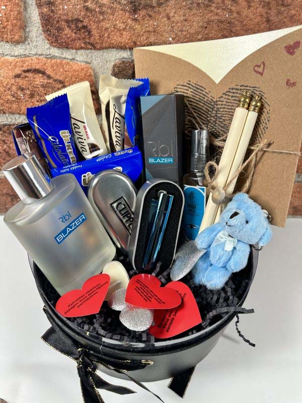 Sevgililer Gününe Özel Mavi Clipper Çakmaklı Erkek Set - Görsel 2
