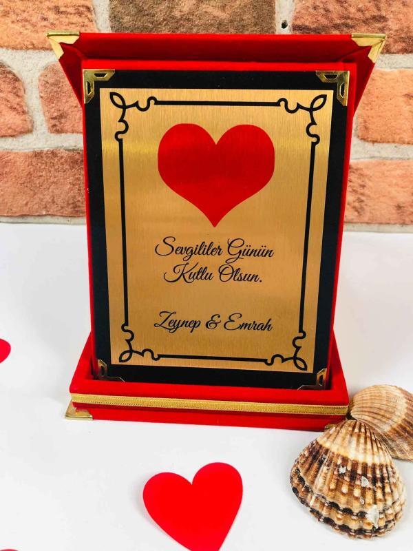 Sevgililer Günü Plaket