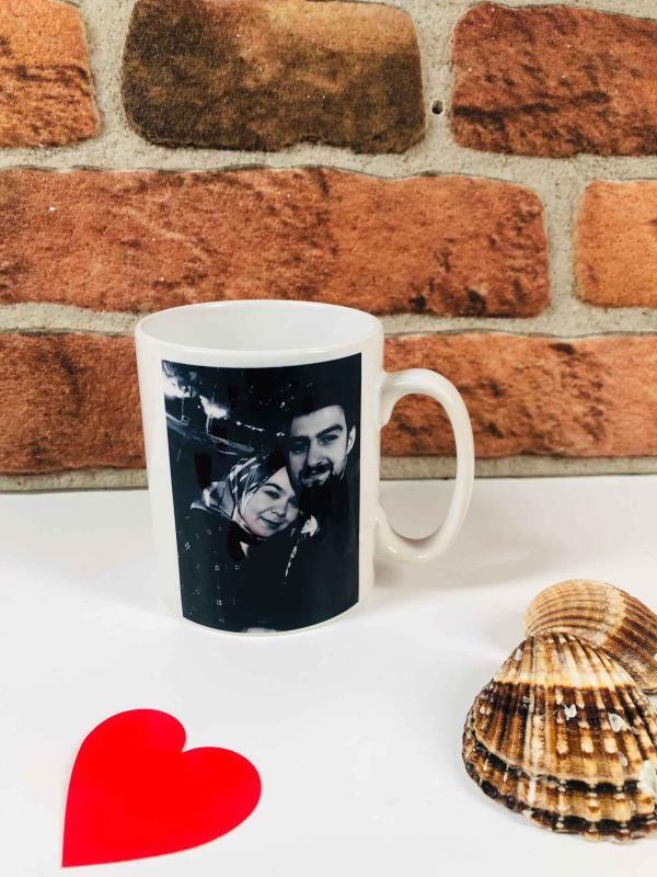 Kişiye Özel Fotoğraflı Ve Takvim Tasarımlı Beyaz Kupa Bardak