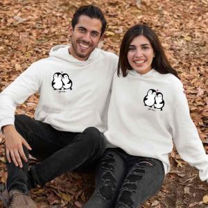 Kişiye Özel Çift 3  İplikli Şardonlu Sevgili Sweat
