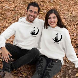 Kişiye Özel Çift 3 İplikli Şardonlu Sevgili Sweat