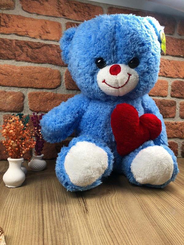 50 CM Mavi Peluş Ayıcık - Görsel 2