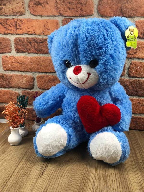 50 CM Mavi Peluş Ayıcık - Görsel 3