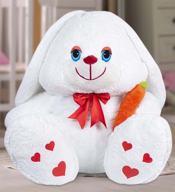 60cm beyaz peluş tavşan