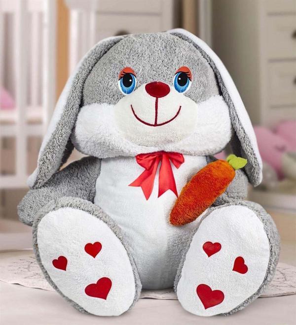 60cm gri peluş tavşan
