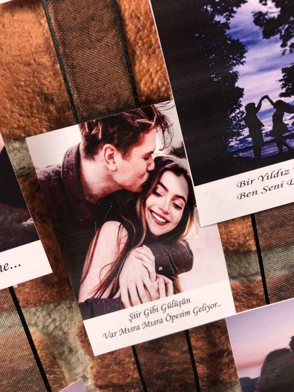 9 Fotoğraflı Kişiye Özel Kolyeli Anı Kutusu - Görsel 4