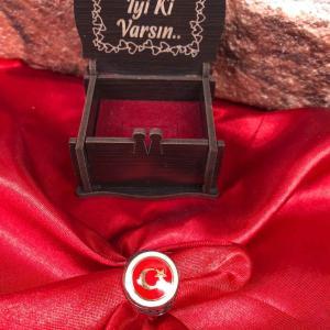 Türk Bayraklı Gümüş Yüzlük