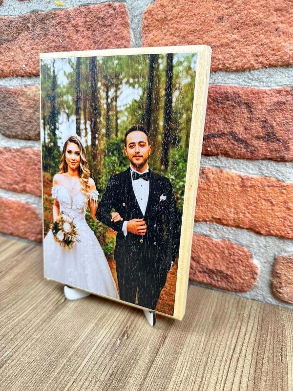 Kişiye Özel Fotoğraflı Ahşap Tablo - Görsel 4