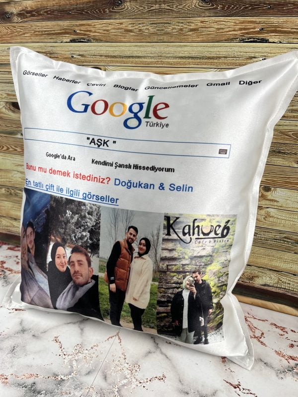 Kişiye Özel Google Arama Çubuğu Yastık - Görsel 3