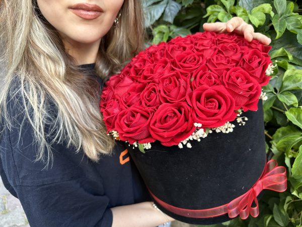 Kadife 21-31-41 Adet Seçenekli Gül Kutusu - Görsel 13