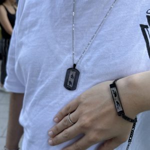 Kşiye Özel Göz Baskılı Kolye-Bileklik Set