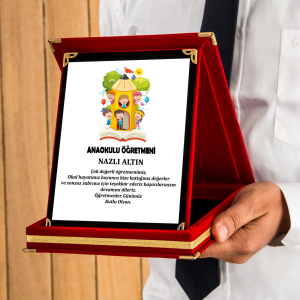 Kişiye Özel Okul Öncesi Öğretmen Plaket