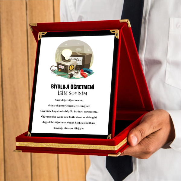 Kişiye Özel Biyoloji Öğretmen Plaket
