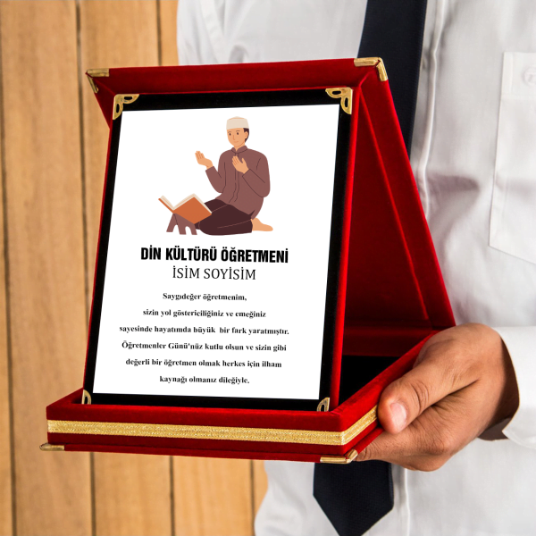 Kişiye Özel Din Kültürü Öğretmen Plaket