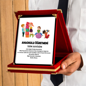 Kişiye Özel Okul Öncesi Öğretmen Plaket