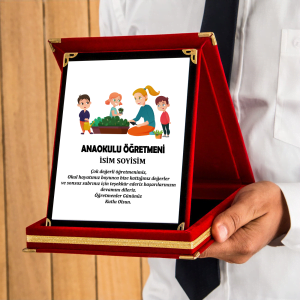 Kişiye Özel Okul Öncesi Öğretmen Plaket