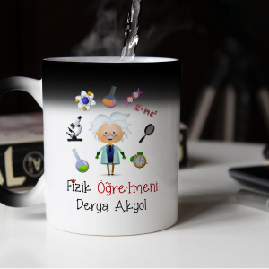 Kişiye Özel Fizik Öğretmeni Sihirli Kupa