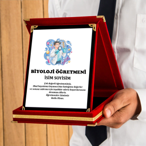 Kişiye Özel Biyoloji Öğretmen Plaket