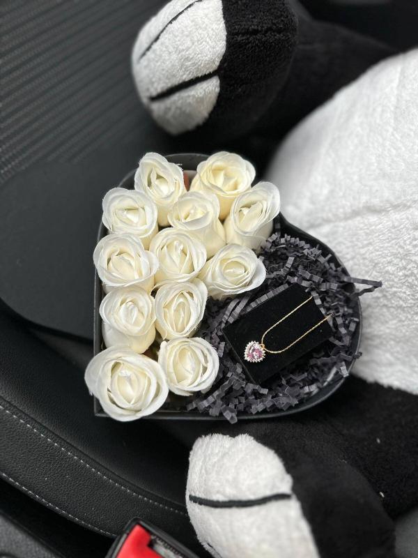 50 cm Panda Kutulu Hediye Seti - Görsel 4