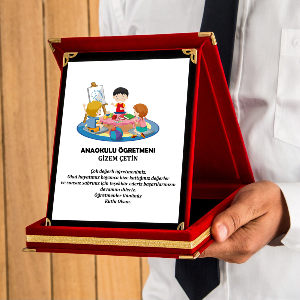 Kişiye Özel Okul Öncesi Öğretmen Plaket