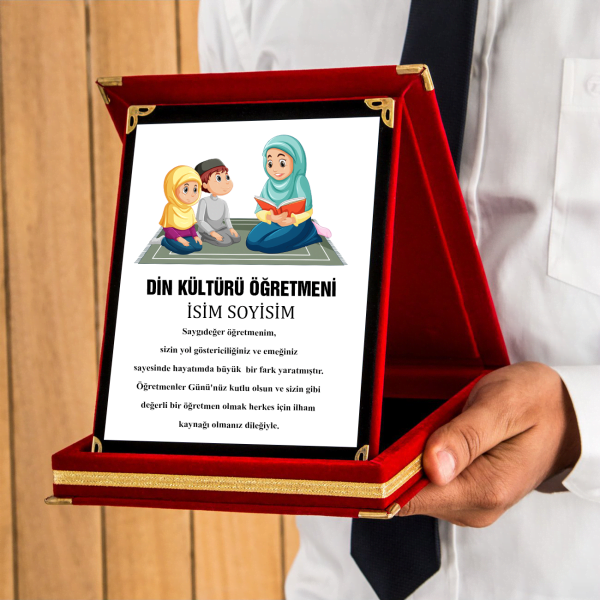 Kişiye Özel Din Kültürü Öğretmen Plaket
