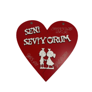 Seni Seviyorum Yazılı Hediye Kutusu