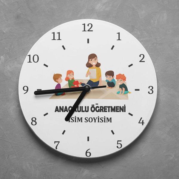 Kişiye Özel Okul Öncesi, Ana Okulu Öğretmeni Duvar Saati