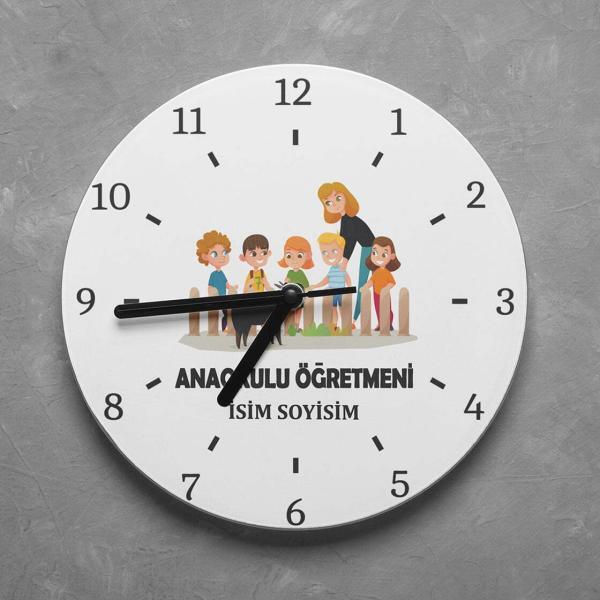 Kişiye Özel Okul Öncesi, Ana Okulu Öğretmeni Duvar Saati
