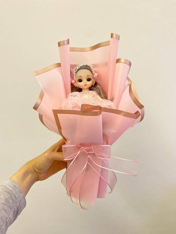 Pembe Prenses Çiçek Buketi - Görsel 2