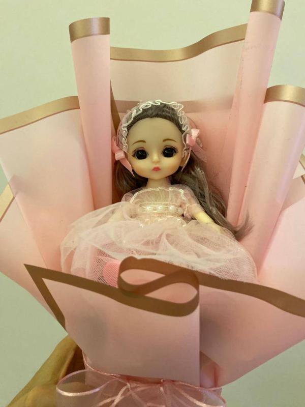 Pembe Prenses Çiçek Buketi - Görsel 4