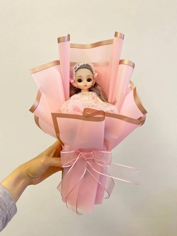 Pembe Prenses Çiçek Buketi - Görsel 5