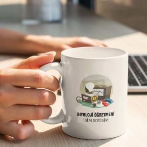 Biyoloji Öğretmeni Tasarımlı Kupa