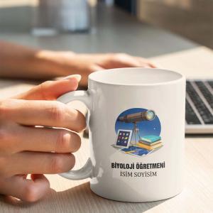 Biyoloji Öğretmeni Tasarımlı Kupa