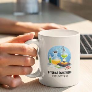 Biyoloji Öğretmeni Tasarımlı Kupa