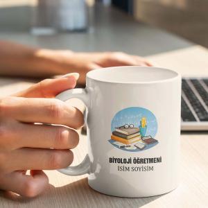 Biyoloji Öğretmeni Tasarımlı Kupa