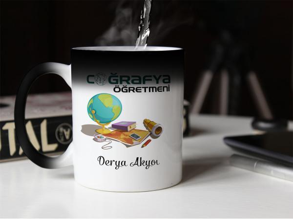 Kişiye Özel Coğrafya Öğretmeni Sihirli Kupa