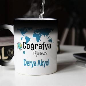 Kişiye Özel Coğrafya Öğretmeni Sihirli Kupa