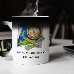 Kişiye Özel Coğrafya Öğretmeni Sihirli Kupa