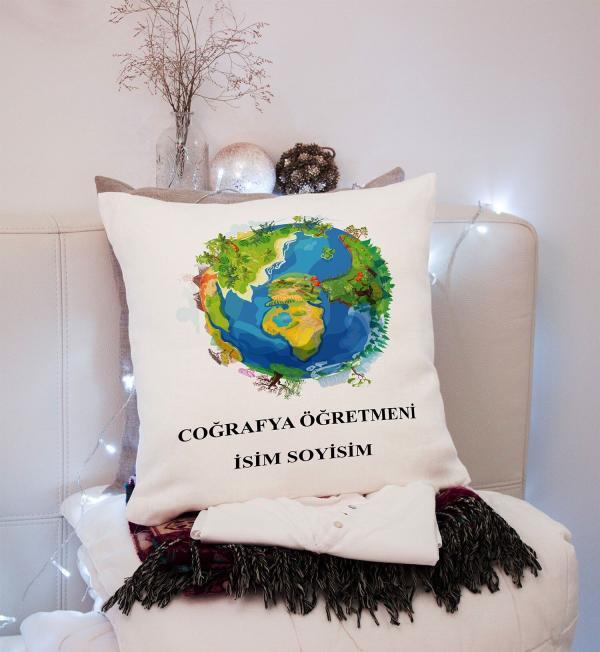 Coğrafya Öğretmeni Yastık