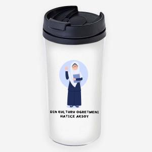 Din Öğretmeni Tasarımlı Kare Termos