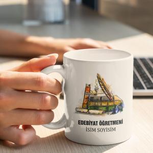 Türkçe Öğretmeni Tasarımlı Kupa